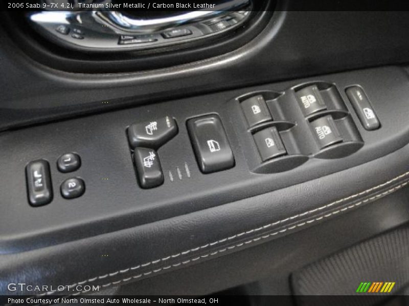 Titanium Silver Metallic / Carbon Black Leather 2006 Saab 9-7X 4.2i