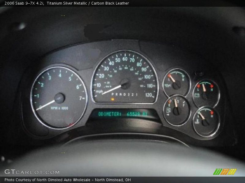 Titanium Silver Metallic / Carbon Black Leather 2006 Saab 9-7X 4.2i