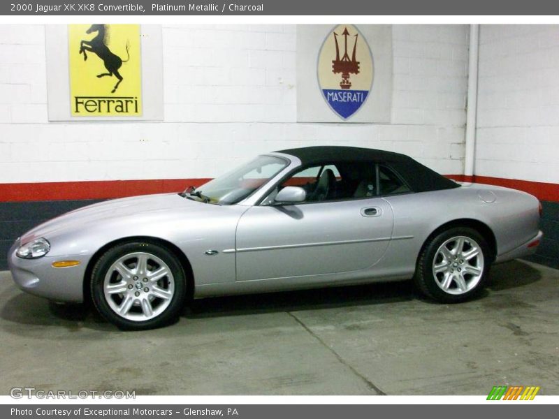 Platinum Metallic / Charcoal 2000 Jaguar XK XK8 Convertible