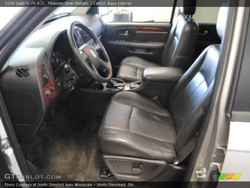 Titanium Silver Metallic / Carbon Black Leather 2006 Saab 9-7X 4.2i