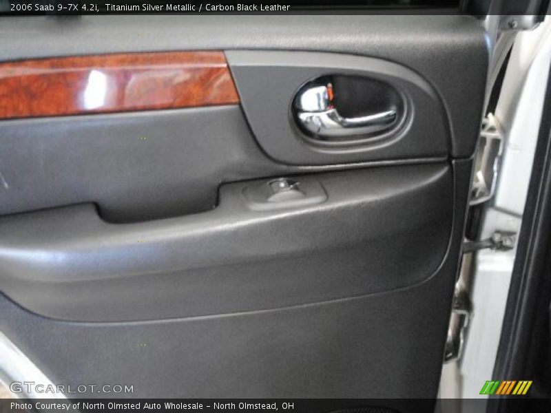 Titanium Silver Metallic / Carbon Black Leather 2006 Saab 9-7X 4.2i