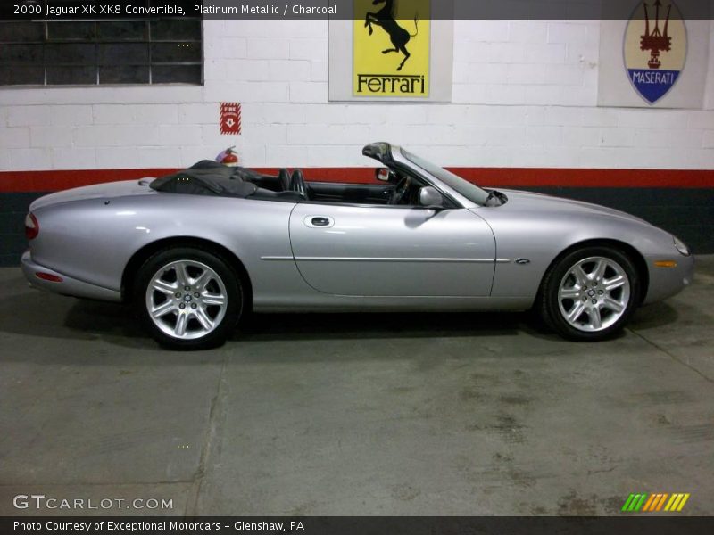 Platinum Metallic / Charcoal 2000 Jaguar XK XK8 Convertible