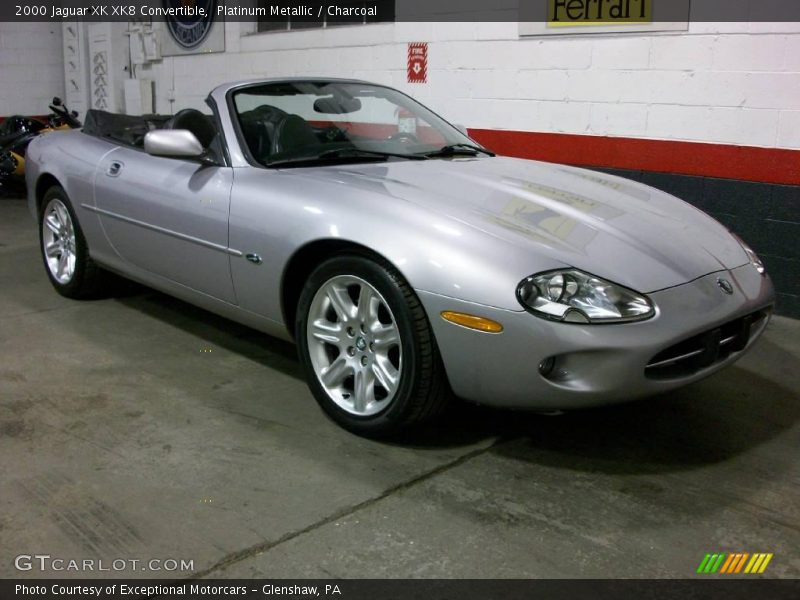 Platinum Metallic / Charcoal 2000 Jaguar XK XK8 Convertible