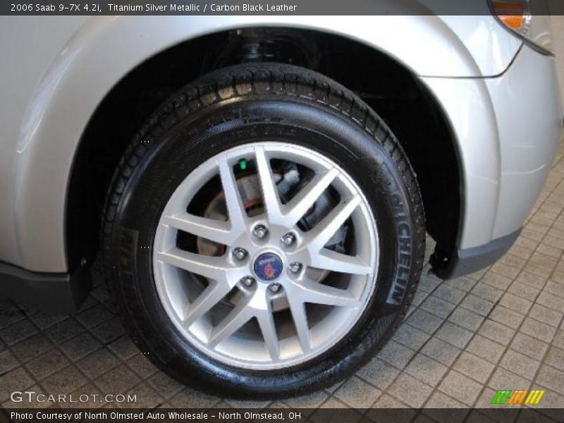 Titanium Silver Metallic / Carbon Black Leather 2006 Saab 9-7X 4.2i