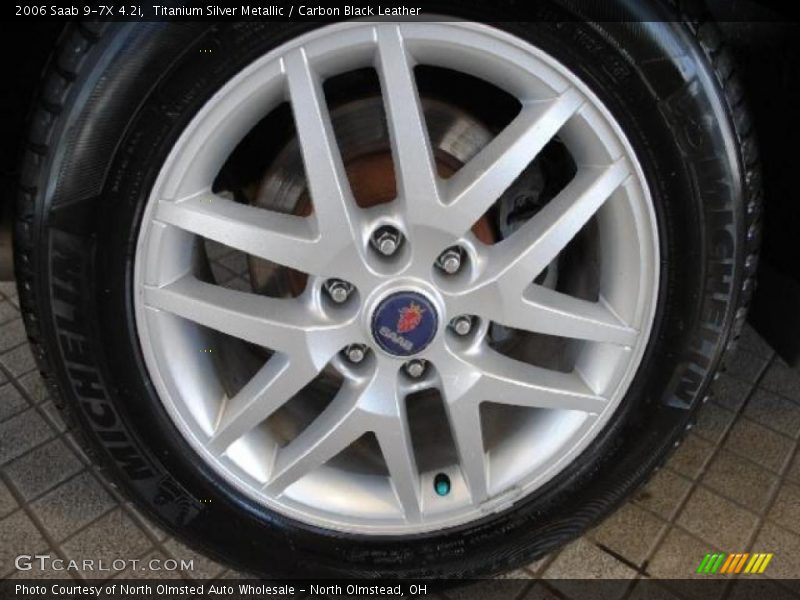 Titanium Silver Metallic / Carbon Black Leather 2006 Saab 9-7X 4.2i
