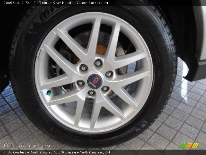 Titanium Silver Metallic / Carbon Black Leather 2006 Saab 9-7X 4.2i