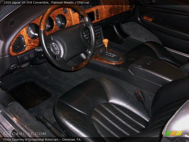 Platinum Metallic / Charcoal 2000 Jaguar XK XK8 Convertible
