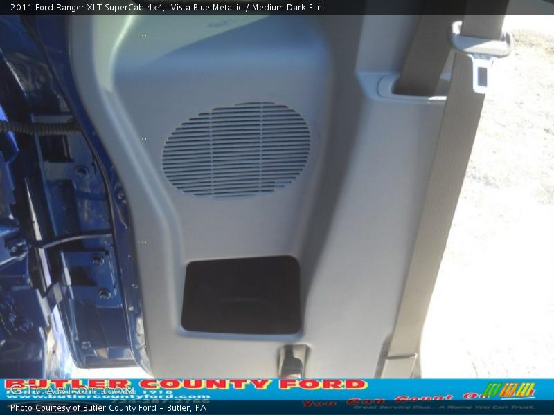 Vista Blue Metallic / Medium Dark Flint 2011 Ford Ranger XLT SuperCab 4x4