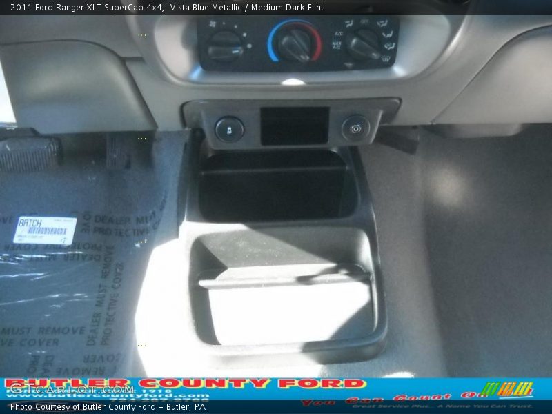 Vista Blue Metallic / Medium Dark Flint 2011 Ford Ranger XLT SuperCab 4x4