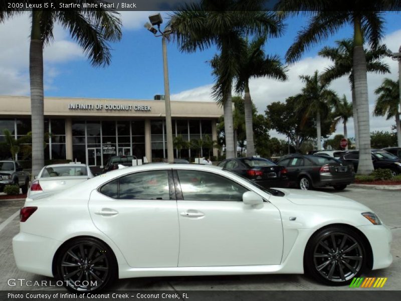 Starfire White Pearl / Black 2009 Lexus IS F