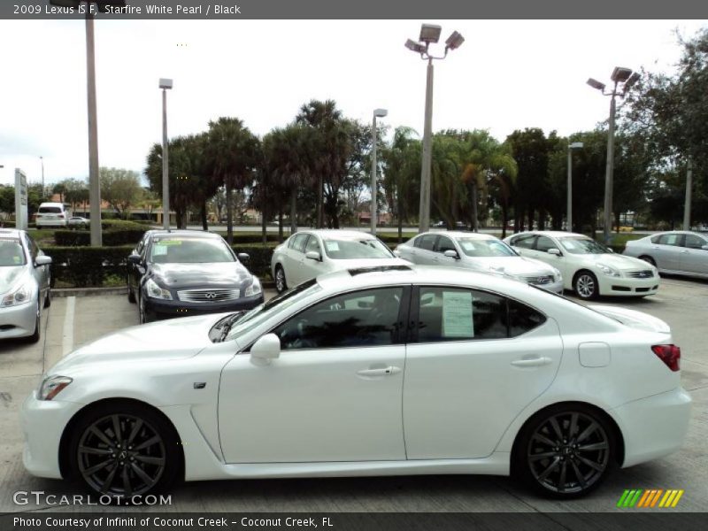 Starfire White Pearl / Black 2009 Lexus IS F