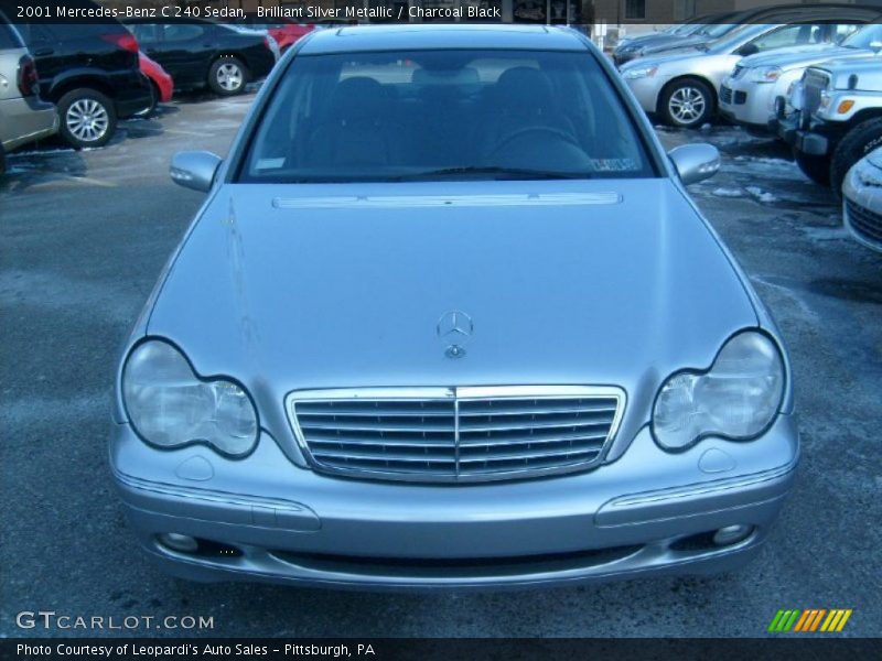 Brilliant Silver Metallic / Charcoal Black 2001 Mercedes-Benz C 240 Sedan
