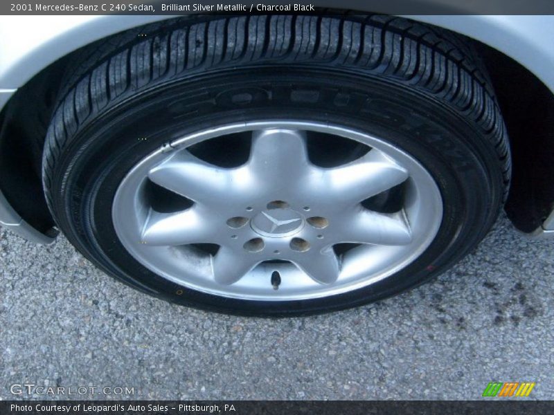 Brilliant Silver Metallic / Charcoal Black 2001 Mercedes-Benz C 240 Sedan