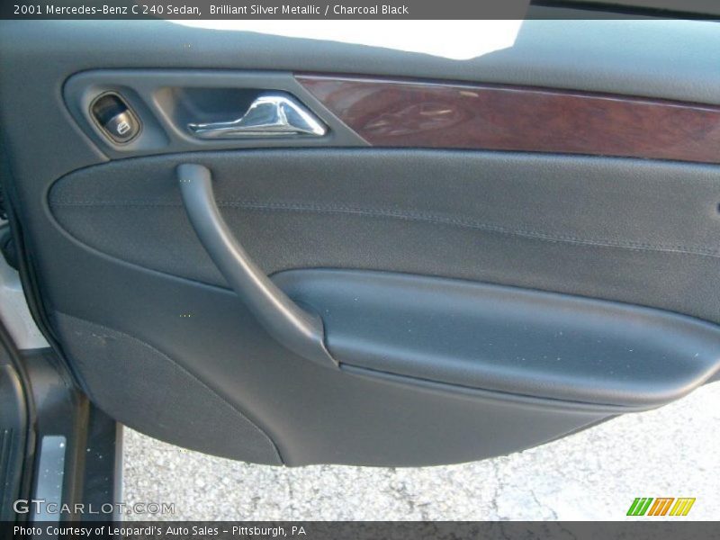 Brilliant Silver Metallic / Charcoal Black 2001 Mercedes-Benz C 240 Sedan