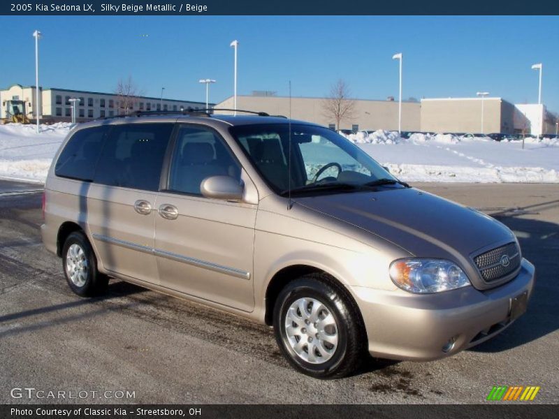 Silky Beige Metallic / Beige 2005 Kia Sedona LX