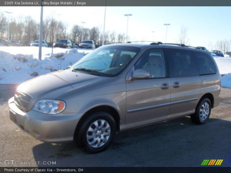 Silky Beige Metallic / Beige 2005 Kia Sedona LX