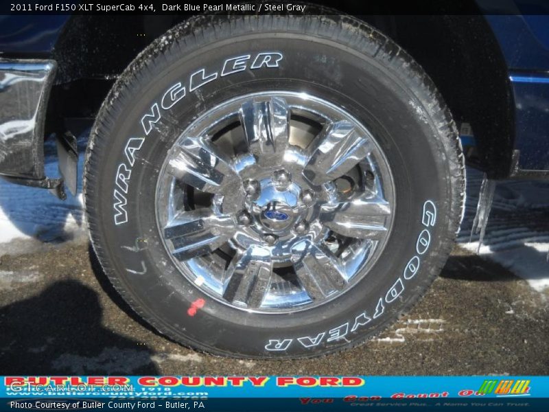 Dark Blue Pearl Metallic / Steel Gray 2011 Ford F150 XLT SuperCab 4x4