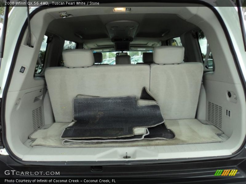 Tuscan Pearl White / Stone 2008 Infiniti QX 56 4WD