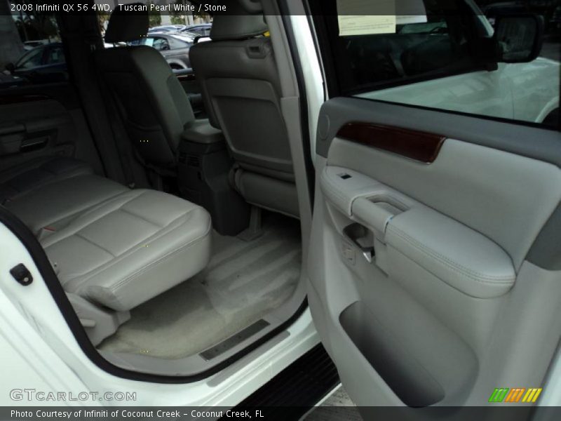 Tuscan Pearl White / Stone 2008 Infiniti QX 56 4WD