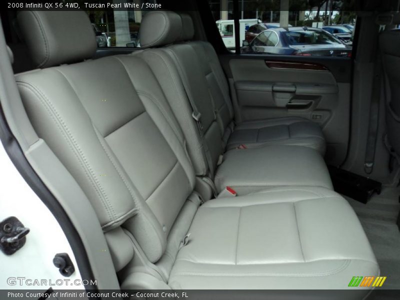 Tuscan Pearl White / Stone 2008 Infiniti QX 56 4WD