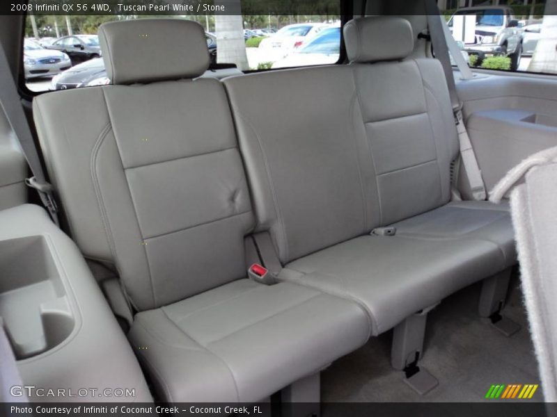 Tuscan Pearl White / Stone 2008 Infiniti QX 56 4WD