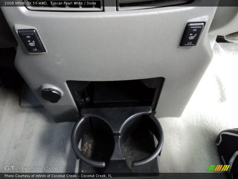 Tuscan Pearl White / Stone 2008 Infiniti QX 56 4WD