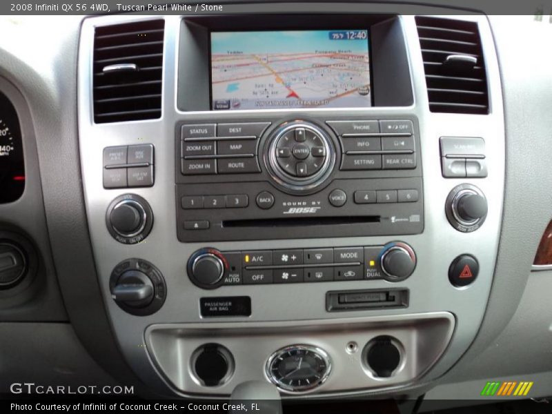Tuscan Pearl White / Stone 2008 Infiniti QX 56 4WD