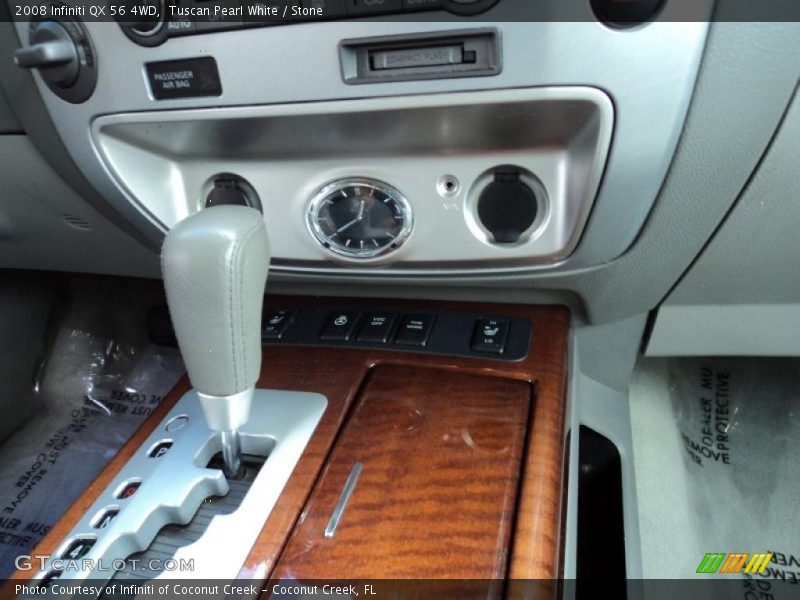 Tuscan Pearl White / Stone 2008 Infiniti QX 56 4WD