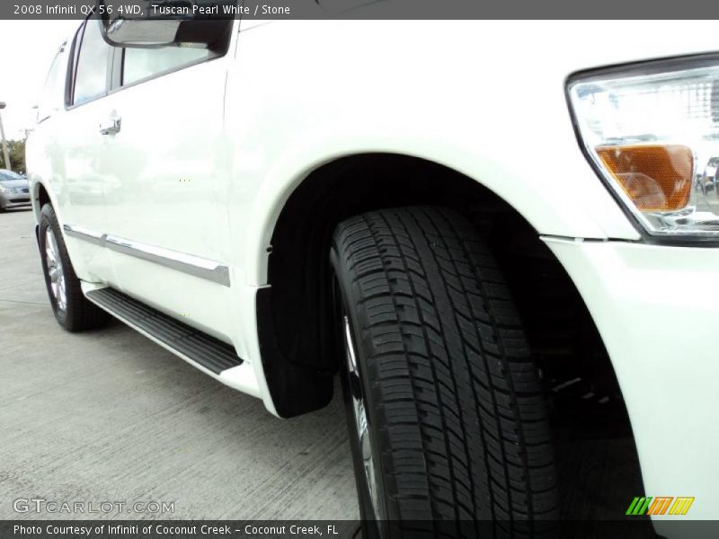 Tuscan Pearl White / Stone 2008 Infiniti QX 56 4WD
