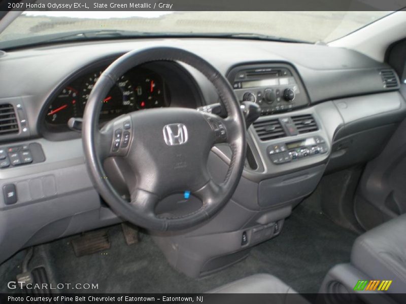 Slate Green Metallic / Gray 2007 Honda Odyssey EX-L