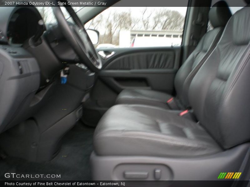 Slate Green Metallic / Gray 2007 Honda Odyssey EX-L