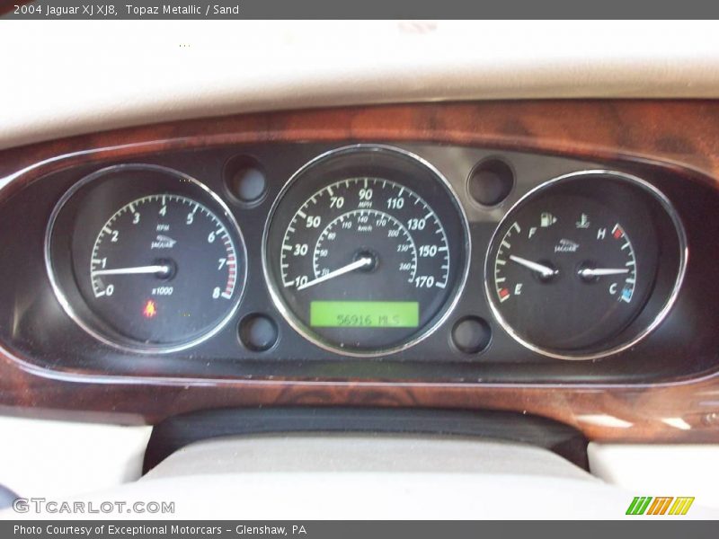 Topaz Metallic / Sand 2004 Jaguar XJ XJ8