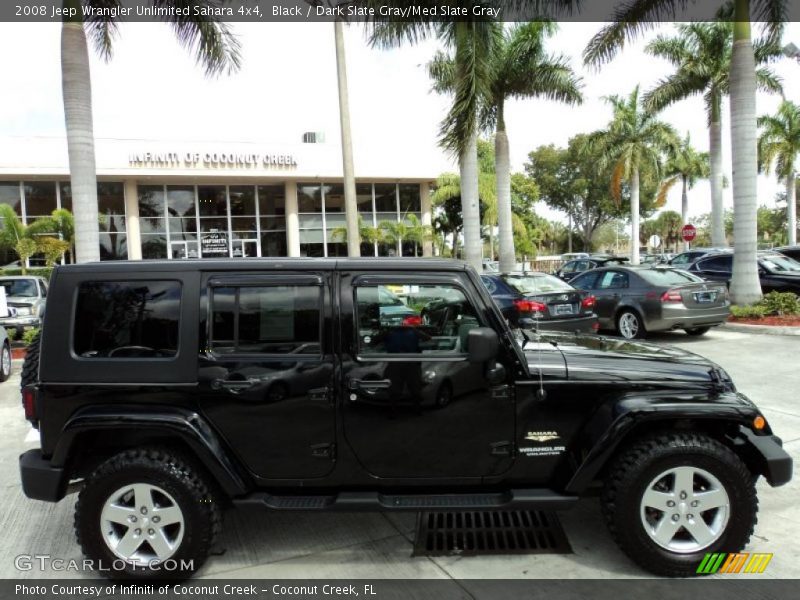 Black / Dark Slate Gray/Med Slate Gray 2008 Jeep Wrangler Unlimited Sahara 4x4