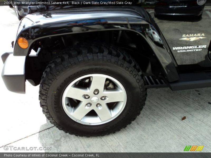 Black / Dark Slate Gray/Med Slate Gray 2008 Jeep Wrangler Unlimited Sahara 4x4