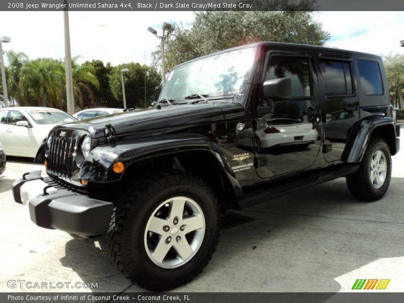 Black / Dark Slate Gray/Med Slate Gray 2008 Jeep Wrangler Unlimited Sahara 4x4