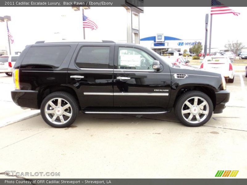 Black Raven / Ebony/Ebony 2011 Cadillac Escalade Luxury