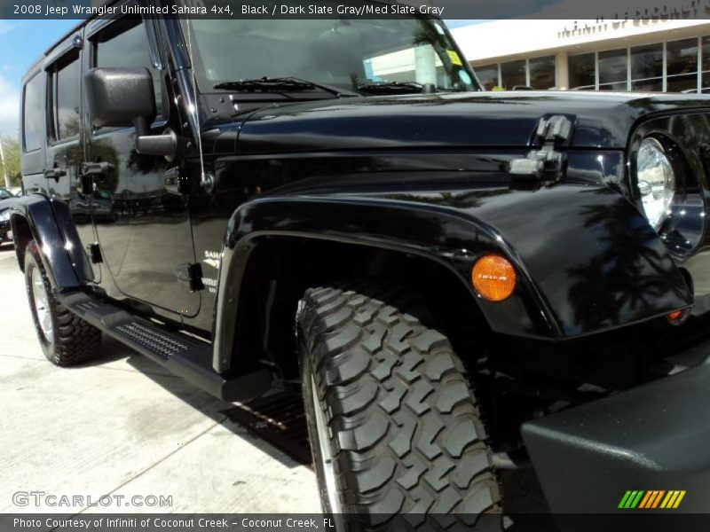 Black / Dark Slate Gray/Med Slate Gray 2008 Jeep Wrangler Unlimited Sahara 4x4
