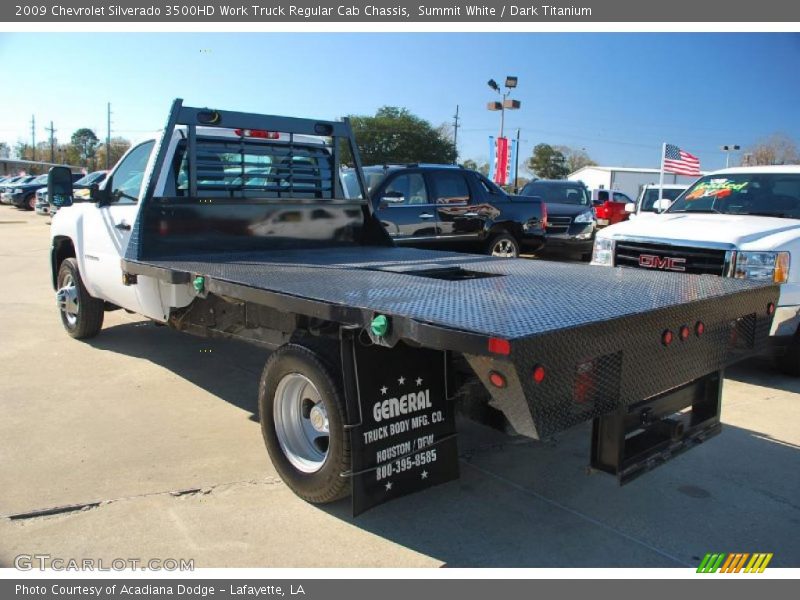 Summit White / Dark Titanium 2009 Chevrolet Silverado 3500HD Work Truck Regular Cab Chassis