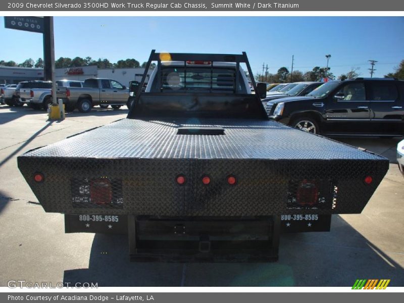 Summit White / Dark Titanium 2009 Chevrolet Silverado 3500HD Work Truck Regular Cab Chassis