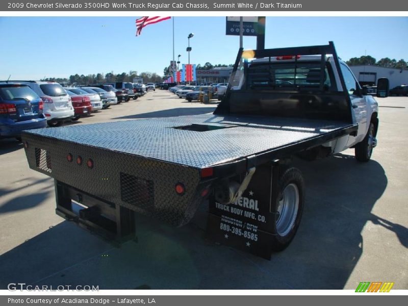 Summit White / Dark Titanium 2009 Chevrolet Silverado 3500HD Work Truck Regular Cab Chassis