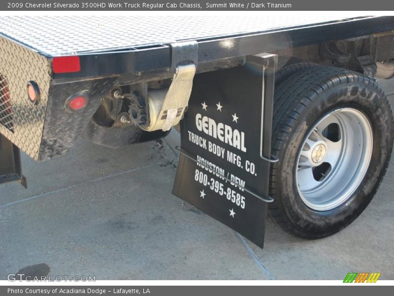 Summit White / Dark Titanium 2009 Chevrolet Silverado 3500HD Work Truck Regular Cab Chassis
