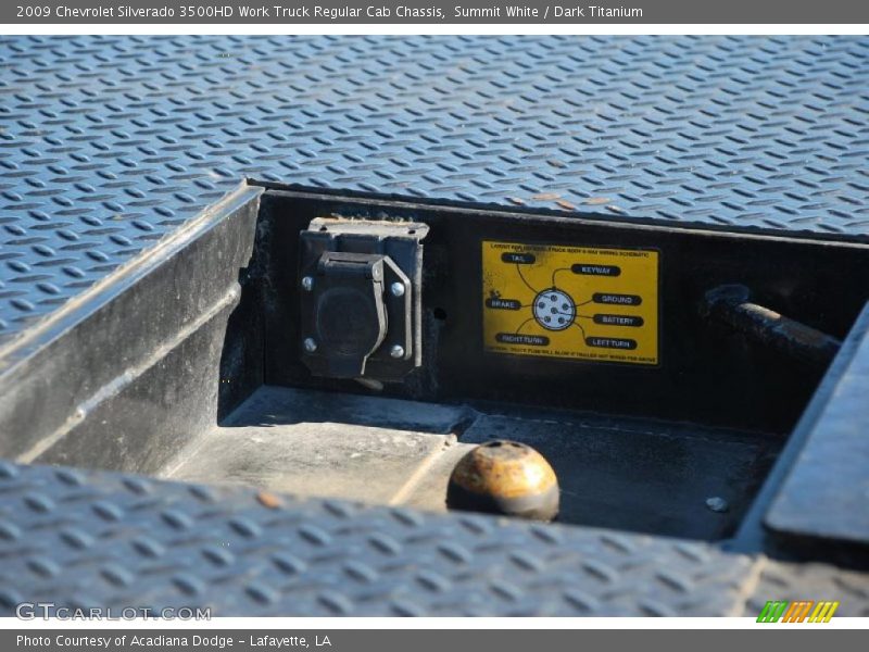 Summit White / Dark Titanium 2009 Chevrolet Silverado 3500HD Work Truck Regular Cab Chassis