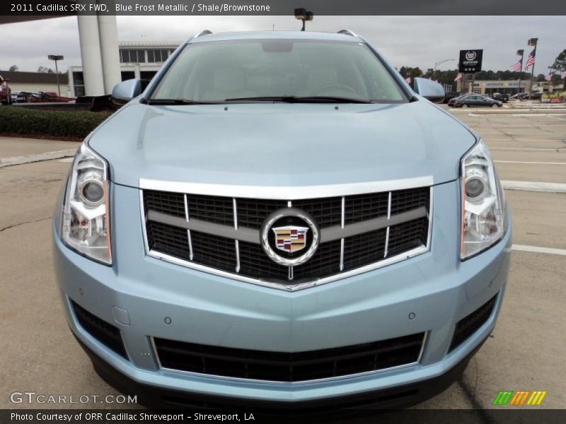 Blue Frost Metallic / Shale/Brownstone 2011 Cadillac SRX FWD
