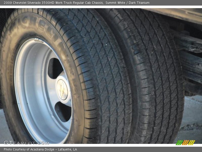 Summit White / Dark Titanium 2009 Chevrolet Silverado 3500HD Work Truck Regular Cab Chassis