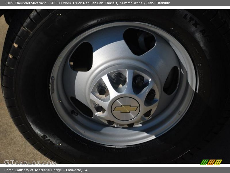 Summit White / Dark Titanium 2009 Chevrolet Silverado 3500HD Work Truck Regular Cab Chassis