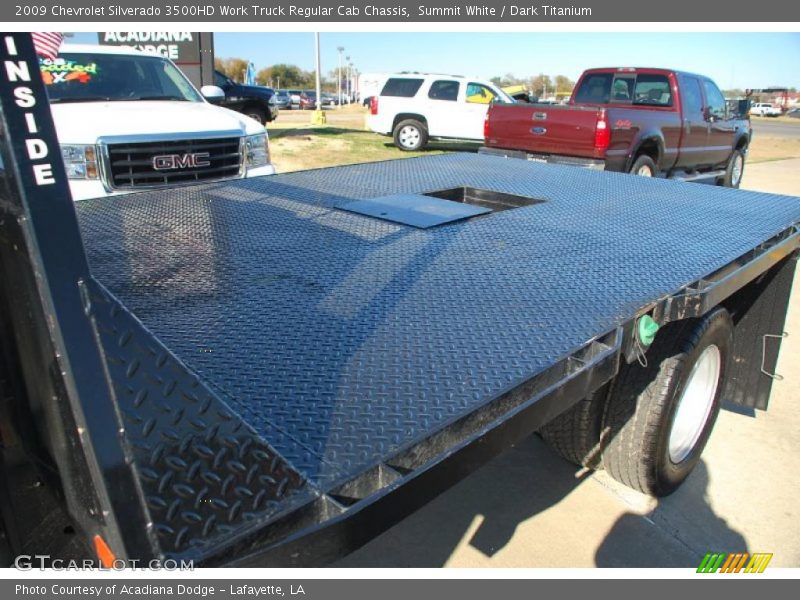 Summit White / Dark Titanium 2009 Chevrolet Silverado 3500HD Work Truck Regular Cab Chassis