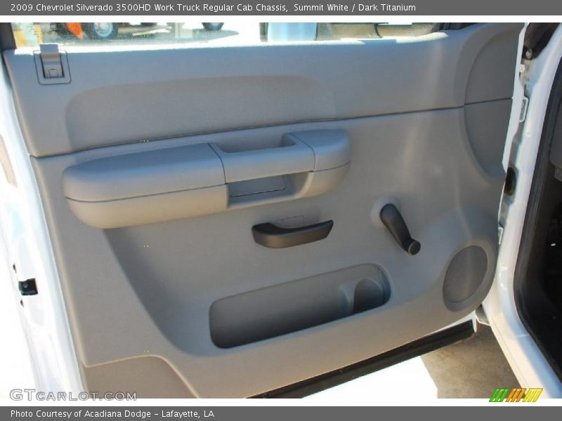 Summit White / Dark Titanium 2009 Chevrolet Silverado 3500HD Work Truck Regular Cab Chassis
