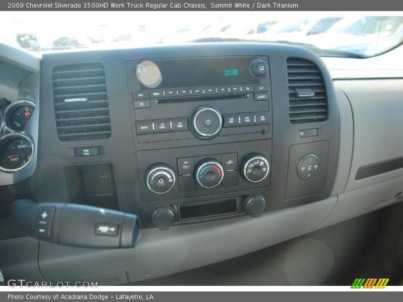 Summit White / Dark Titanium 2009 Chevrolet Silverado 3500HD Work Truck Regular Cab Chassis