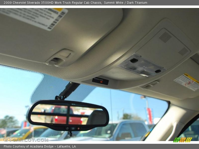 Summit White / Dark Titanium 2009 Chevrolet Silverado 3500HD Work Truck Regular Cab Chassis