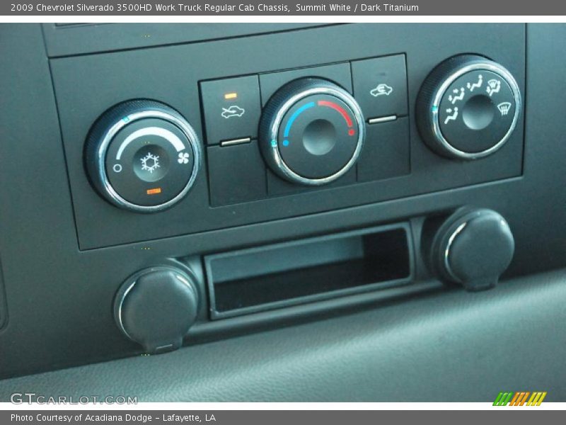 Summit White / Dark Titanium 2009 Chevrolet Silverado 3500HD Work Truck Regular Cab Chassis